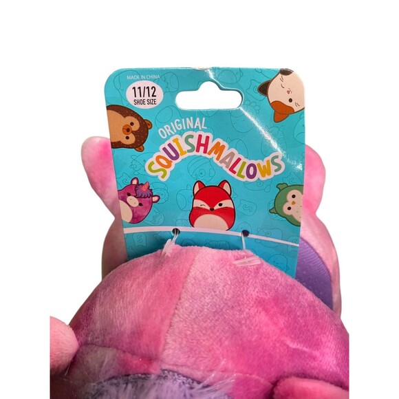 Squishmallows Pink Unicorn Slippers Size 11/12 Toddler Girl NEW NWT - Picture 6 of 10